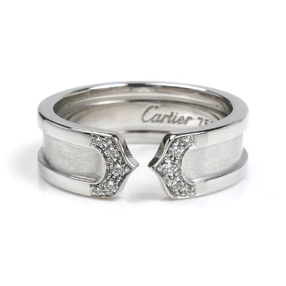 CARTIER カルティエ K18WG ホワイトゴールド C2 ダイヤ リング・指輪 ダイヤモンド 13号 53 7.6g レディース【中古】【美品】