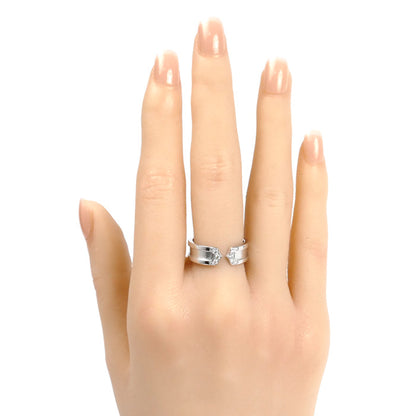 CARTIER カルティエ K18WG ホワイトゴールド C2 ダイヤ リング・指輪 ダイヤモンド 13号 53 7.6g レディース【中古】【美品】