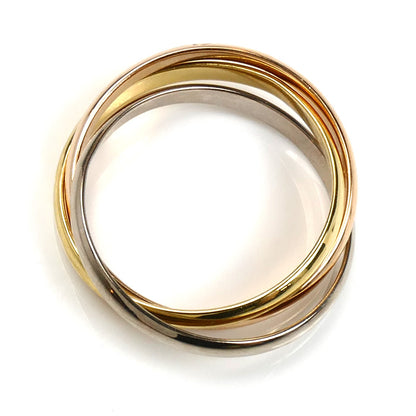 CARTIER カルティエ K18YG/PG/WG トリニティSM リング・指輪 B4235163 23号 63 7.4g ユニセックス【中古】【美品】