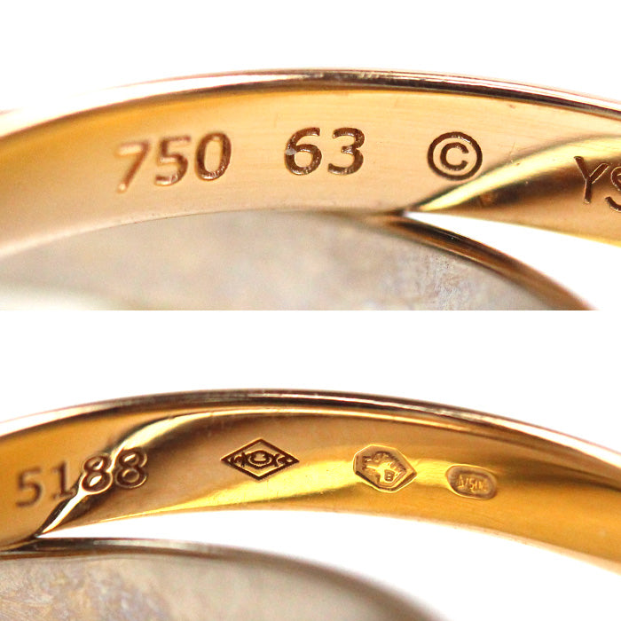 CARTIER カルティエ K18YG/PG/WG トリニティSM リング・指輪 B4235163 23号 63 7.4g ユニセックス【中古】【美品】