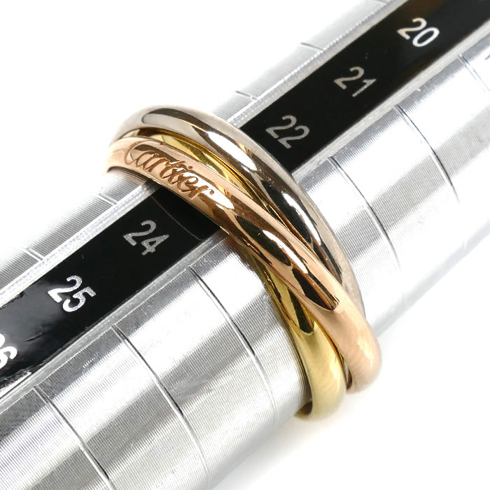 CARTIER カルティエ K18YG/PG/WG トリニティSM リング・指輪 B4235163 23号 63 7.4g ユニセックス【中古】【美品】