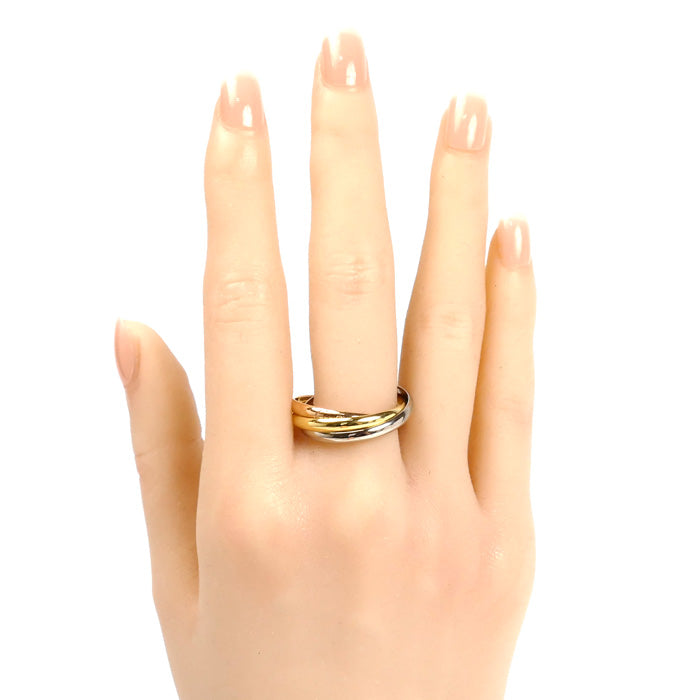 CARTIER カルティエ K18YG/PG/WG トリニティSM リング・指輪 B4235163 23号 63 7.4g ユニセックス【中古】【美品】