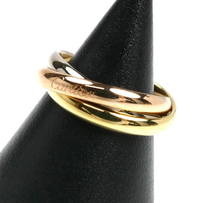 CARTIER カルティエ K18YG/PG/WG トリニティSM リング・指輪 B4235144 4号 5.1g レディース【中古】【美品】