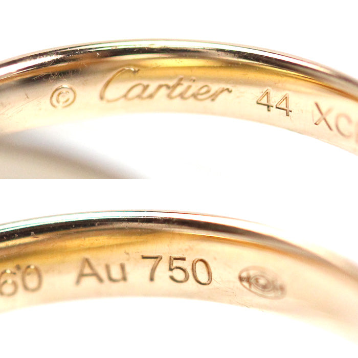 CARTIER カルティエ K18YG/PG/WG トリニティSM リング・指輪 B4235144 4号 5.1g レディース【中古】【美品】