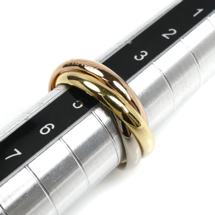 CARTIER カルティエ K18YG/PG/WG トリニティSM リング・指輪 B4235144 4号 5.1g レディース【中古】【美品】