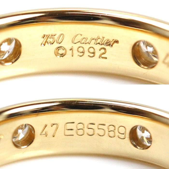 CARTIER カルティエ K18YG イエローゴールド ステラ リング・指輪 ダイヤモンド 7号 47 4.3g レディース【中古】【美品】