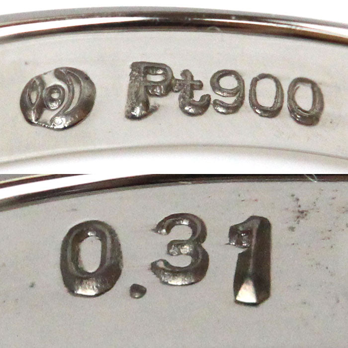TASAKI タサキ Pt900プラチナ リング・指輪 ダイヤモンド0.31ct 12.5号 2.8g レディース【中古】【美品】