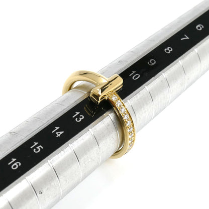TIFFANY&Co. ティファニー K18YG イエローゴールド Tワン ナロー ダイヤ リング・指輪 67795148 ダイヤモンド 13号 4.2g レディース【中古】【美品】