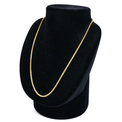 TIFFANY&Co. ティファニー K18YG イエローゴールド チェーン ネックレス 12.5g 46cm レディース【中古】