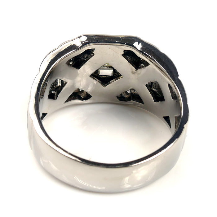 Pt900プラチナ リング・指輪 ダイヤモンド0.71ct 20.5号 15.5g メンズ【中古】