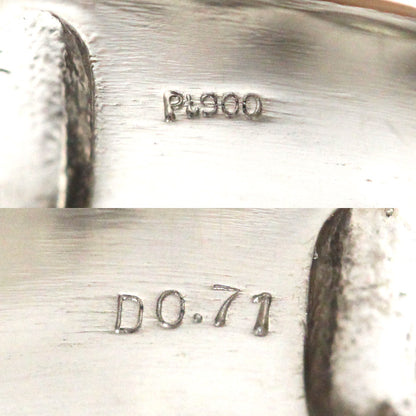 Pt900プラチナ リング・指輪 ダイヤモンド0.71ct 20.5号 15.5g メンズ【中古】