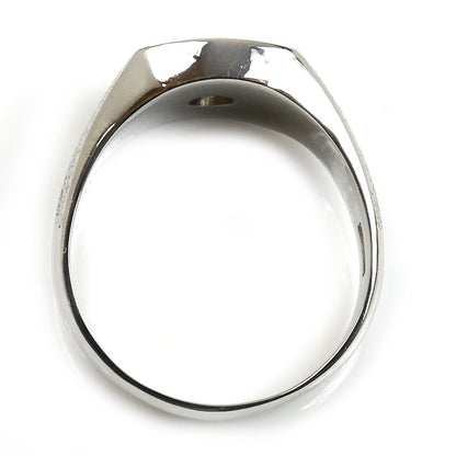 Pt900プラチナ 印台 リング・指輪 ダイヤモンド0.25ct 20号 15.8g メンズ【中古】【美品】