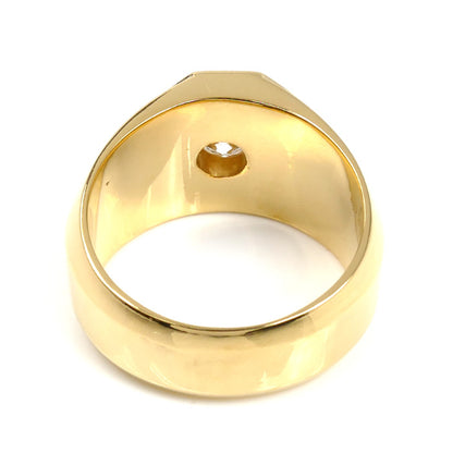 K20ゴールド リング・指輪 ダイヤモンド0.527ct 24号 26.7g メンズ【中古】【美品】