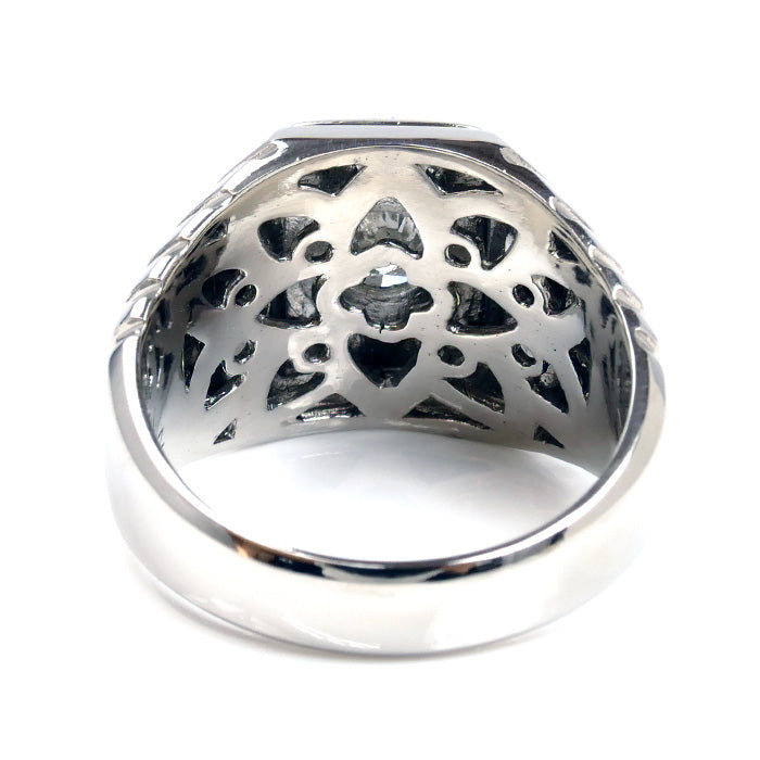 Pt900プラチナ リング・指輪 ダイヤモンド1.088ct 29.4g 28号 メンズ【中古】