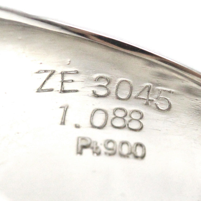 Pt900プラチナ リング・指輪 ダイヤモンド1.088ct 29.4g 28号 メンズ【中古】