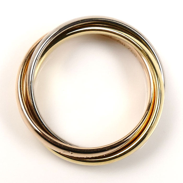 CARTIER カルティエ K18YG/PG/WG トリニティ リング・指輪 B4235146 6号 46 5.3g レディース【中古】【美品】