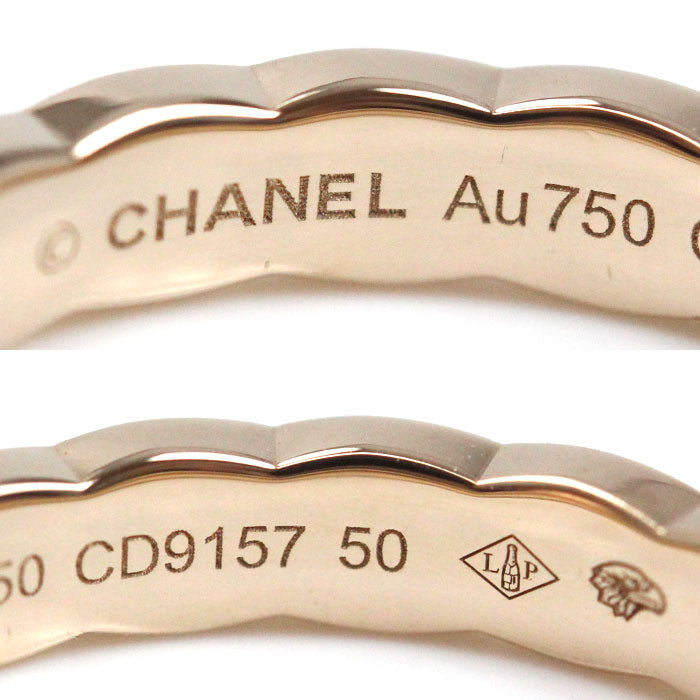 CHANEL シャネル K18PG ピンクゴールド ココクラッシュ リング・指輪 J11785 9.5号 50 3.6g レディース【中古】【美品】