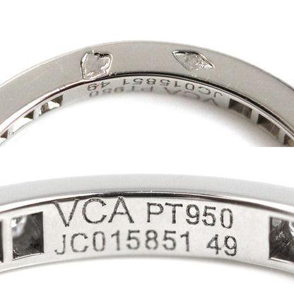 Van Cleef & Arpels ヴァンクリーフ＆アーペル Pt950プラチナ ロマンス エタニティ リング・指輪 VCARPJMJ00 ダイヤモンド 9号 49 2.2g レディース【中古】【美品】
