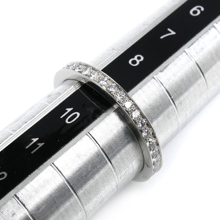 Van Cleef & Arpels ヴァンクリーフ＆アーペル Pt950プラチナ ロマンス エタニティ リング・指輪 VCARPJMJ00 ダイヤモンド 9号 49 2.2g レディース【中古】【美品】