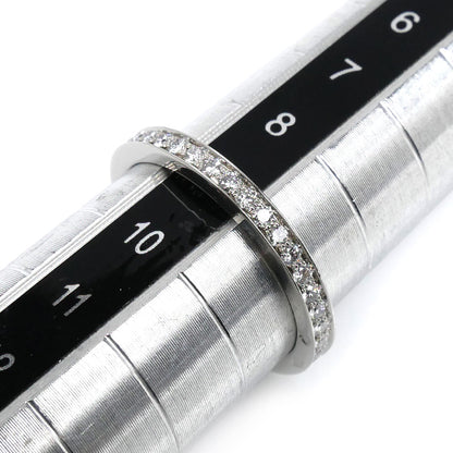 Van Cleef & Arpels ヴァンクリーフ＆アーペル Pt950プラチナ ロマンス エタニティ リング・指輪 VCARPJMJ00 ダイヤモンド 9号 49 2.2g レディース【中古】【美品】