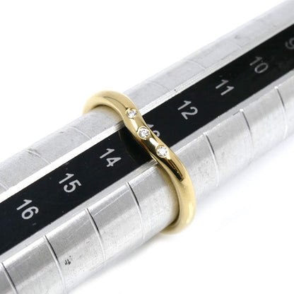 TIFFANY&Co. ティファニー K18YG イエローゴールド カーブド バンド 3PD リング・指輪 60016628 ダイヤモンド 13号 2.7g レディース【中古】【美品】