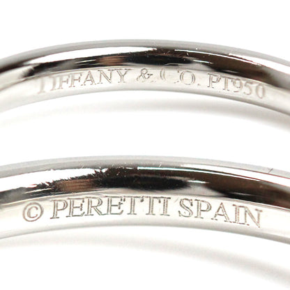 TIFFANY&Co. ティファニー Pt950プラチナ カーブド バンド リング・指輪 ダイヤモンド 10.5号 3.3g レディース【中古】【美品】