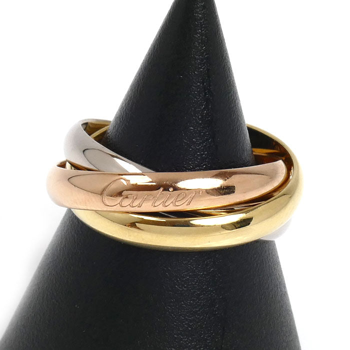 CARTIER カルティエ K18PG ピンクゴールド K18YG イエローゴールド K18WG トリニティ クラシック リング・指輪 B4234254 13.5号 54 7.8g レディース【中古】【美品】