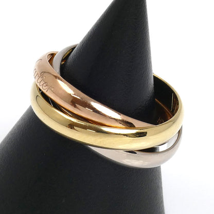 CARTIER カルティエ K18PG ピンクゴールド K18YG イエローゴールド K18WG トリニティ クラシック リング・指輪 B4234254 13.5号 54 7.8g レディース【中古】【美品】