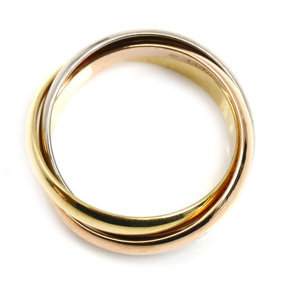 CARTIER カルティエ K18PG ピンクゴールド K18YG イエローゴールド K18WG トリニティ クラシック リング・指輪 B4234254 13.5号 54 7.8g レディース【中古】【美品】