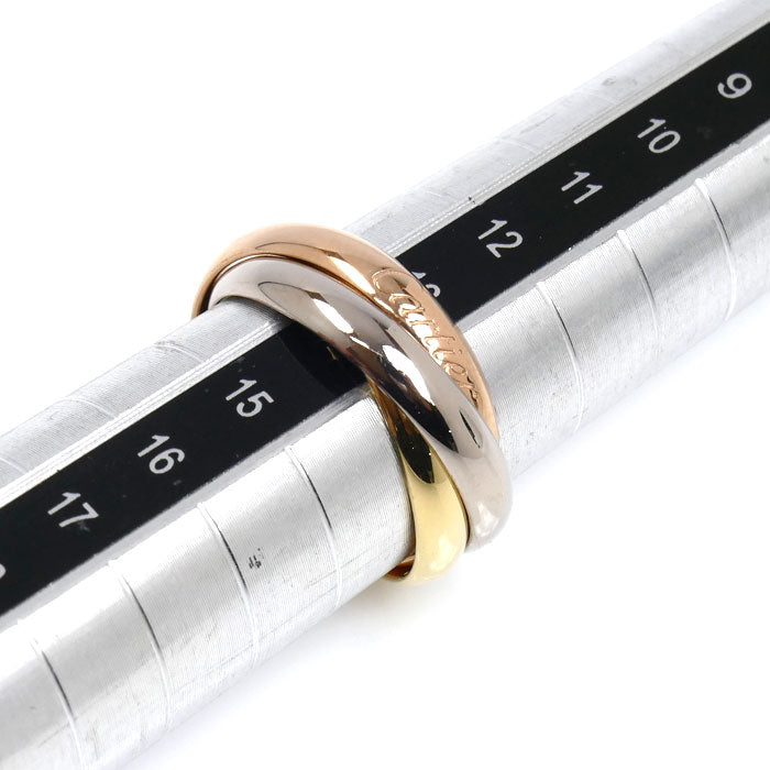 CARTIER カルティエ K18PG ピンクゴールド K18YG イエローゴールド K18WG トリニティ クラシック リング・指輪 B4234254 13.5号 54 7.8g レディース【中古】【美品】