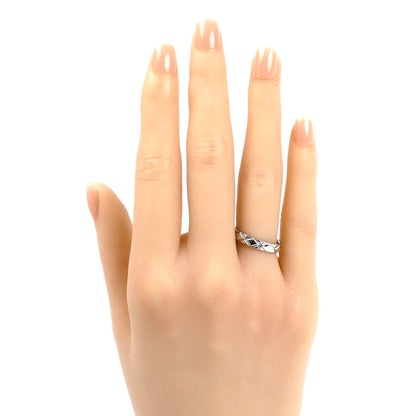 CHANEL シャネル Pt950プラチナ マトラッセ 1Pダイヤ リング・指輪 J2822 ダイヤモンド 10号 50 5.1g レディース【中古】
