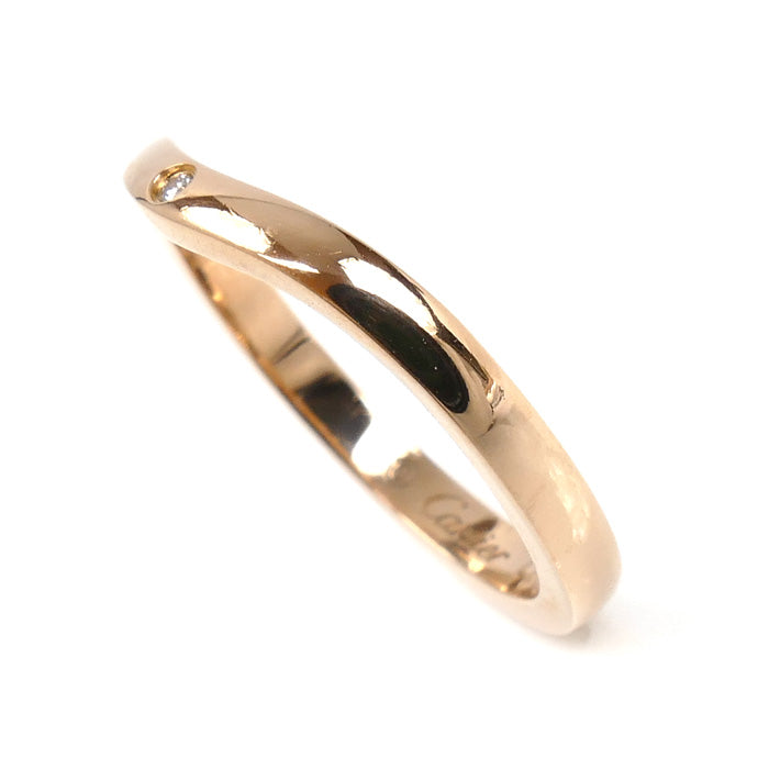 CARTIER カルティエ K18PG ピンクゴールド バレリーナ ウェディング リング・指輪 B4098647 ダイヤモンド 7号 47 2.4g レディース【中古】