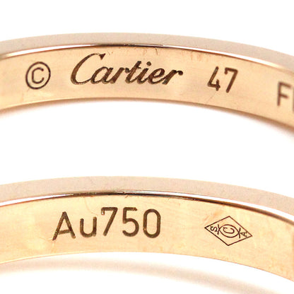 CARTIER カルティエ K18PG ピンクゴールド バレリーナ ウェディング リング・指輪 B4098647 ダイヤモンド 7号 47 2.4g レディース【中古】