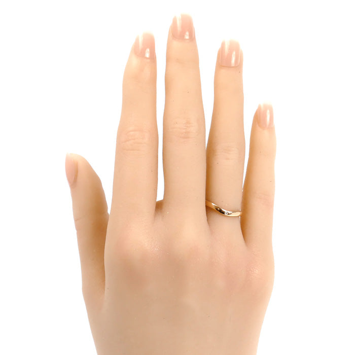 CARTIER カルティエ K18PG ピンクゴールド バレリーナ ウェディング リング・指輪 B4098647 ダイヤモンド 7号 47 2.4g レディース【中古】