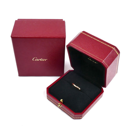 CARTIER カルティエ K18PG ピンクゴールド バレリーナ ウェディング リング・指輪 B4098647 ダイヤモンド 7号 47 2.4g レディース【中古】