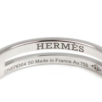 HERMES エルメス K18WG ホワイトゴールド アリアンヌ リング・指輪 H119834B 00050 10号 50 2.9g レディース【中古】【美品】