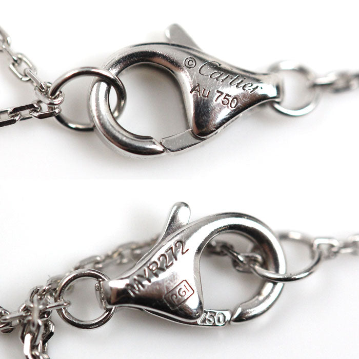 CARTIER カルティエ K18WG ホワイトゴールド ダムール XS ネックレス B7224515 ダイヤモンド 2.3g 38/41cm レディース【中古】【美品】