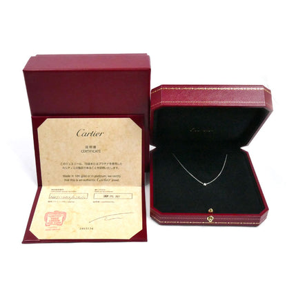 CARTIER カルティエ K18WG ホワイトゴールド ダムール XS ネックレス B7224515 ダイヤモンド 2.3g 38/41cm レディース【中古】【美品】