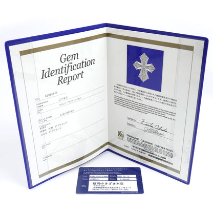 ゆきざき K18WG ホワイトゴールド ダブルトップ ペンダントトップ W50121.12.9.5 ダイヤモンド0.56ct 6g ユニセックス【中古】【美品】