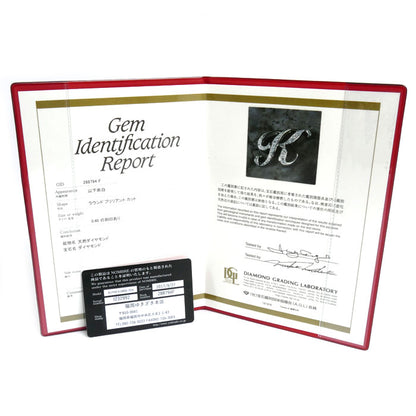 ゆきざき K18WG ホワイトゴールド アルファ イニシャル K ペンダントトップ Y.ALPHA.12.9.K.M ダイヤモンド0.40ct 6.5g ユニセックス【中古】【美品】