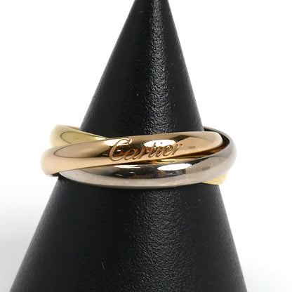 CARTIER カルティエ K18PG ピンクゴールド K18YG イエローゴールド K18WG トリニティ リング・指輪 13号 53 4.9g レディース【中古】【美品】