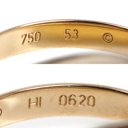 CARTIER カルティエ K18PG ピンクゴールド K18YG イエローゴールド K18WG トリニティ リング・指輪 13号 53 4.9g レディース【中古】【美品】