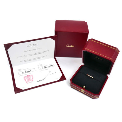 CARTIER カルティエ K18PG ピンクゴールド バレリーナ ウェディング 3Pダイヤ リング・指輪 B4098648 ダイヤモンド 8号 48 2.2g レディース【中古】【美品】