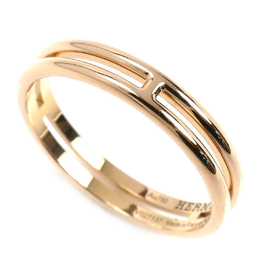 HERMES エルメス K18PG ピンクゴールド アリアンヌ リング・指輪 H119836B 00057 16.5号 57 3.2g レディース【中古】【美品】