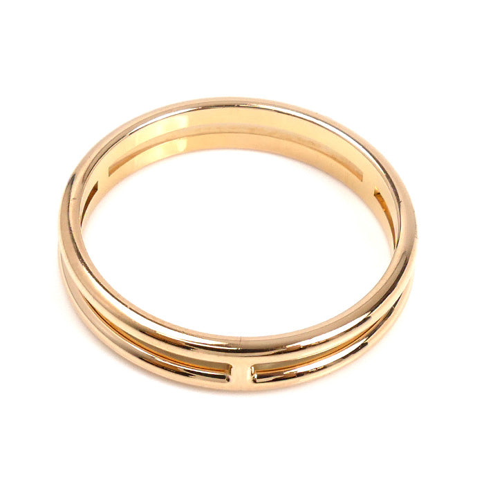 HERMES エルメス K18PG ピンクゴールド アリアンヌ リング・指輪 H119836B 00057 16.5号 57 3.2g レディース【中古】【美品】