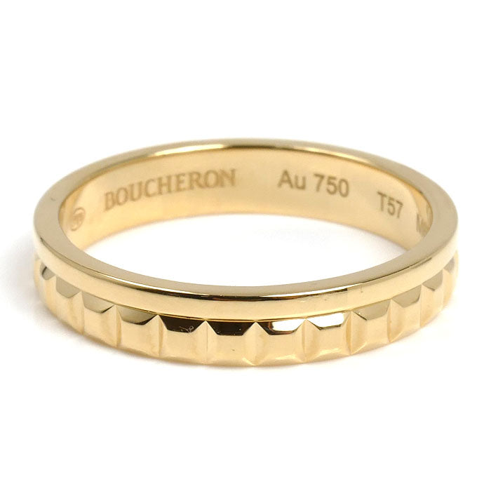 Boucheron ブシュロン K18YG イエローゴールド キャトル ラディアント ハーフ リング・指輪 JAL00251 16.5号 57 4.5g レディース【中古】【美品】