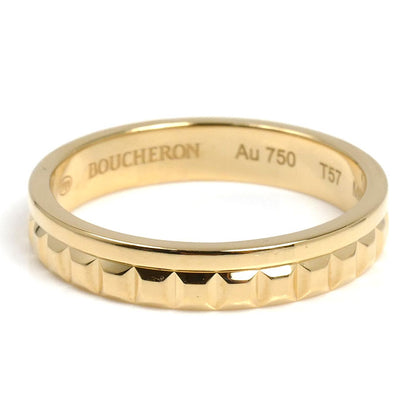 Boucheron ブシュロン K18YG イエローゴールド キャトル ラディアント ハーフ リング・指輪 JAL00251 16.5号 57 4.5g レディース【中古】【美品】