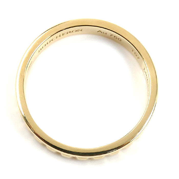 Boucheron ブシュロン K18YG イエローゴールド キャトル ラディアント ハーフ リング・指輪 JAL00251 16.5号 57 4.5g レディース【中古】【美品】