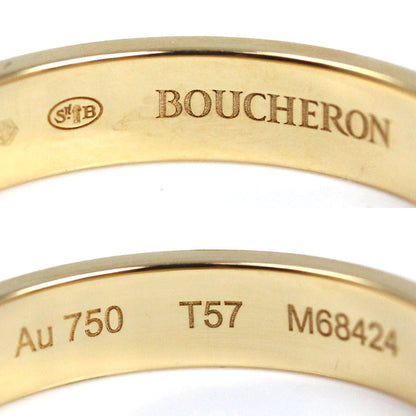 Boucheron ブシュロン K18YG イエローゴールド キャトル ラディアント ハーフ リング・指輪 JAL00251 16.5号 57 4.5g レディース【中古】【美品】