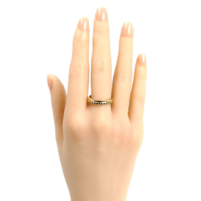Boucheron ブシュロン K18YG イエローゴールド キャトル ラディアント ハーフ リング・指輪 JAL00251 16.5号 57 4.5g レディース【中古】【美品】